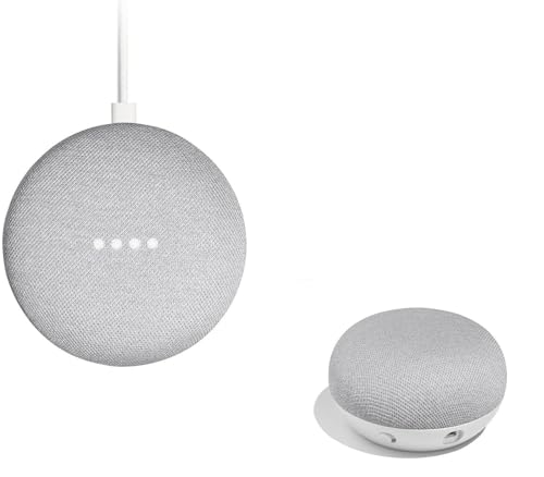 Google Nest Mini 1st Generation Bluetooth Speaker (International Version) with US Power Adapter (Chalk), Gray, GG1STAPG1 - Image 3