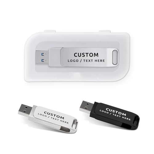 Custom USB Flash Drive, Personalized OTG Flash Drive Multifunctional Dual USB 2.0/3.0 Thumb Drive, Ideal for Corporate Gifts, Business Events and Promotional Giveaways (100,2 GB) - Image 3
