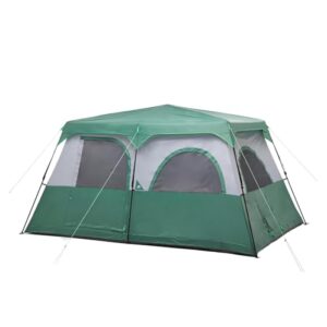Instant Camping Tent with Rainfly, Weather-Resistant, Quick Setup(10 Person)