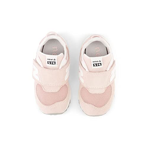 New Balance Kid's 574 New-B V2 Familiar Ground Hook and Loop Sneaker, Quartz Pink/White, 8.5 M Toddler - Image 5