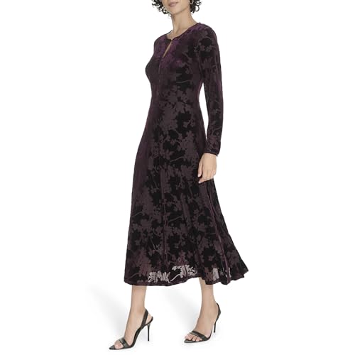 Tommy Hilfiger Women's Dresses Midi, Aubergine, 6 - Image 3