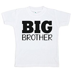 7 ate 9 Apparel Boy’s Big Brother T-Shirt Youth Medium White