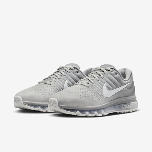 Nike Men's Air Max 2017 Matte Silver/White/Light Bone Nylon Running Shoes 6 M US - Image 5