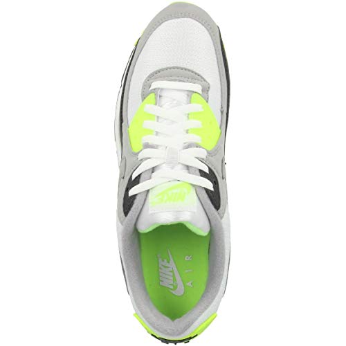 Nike Mens Air Max 90 Running Shoe, Adult, White Particle Grey Volt Black Lt Smoke Grey, 9 M US - Image 4