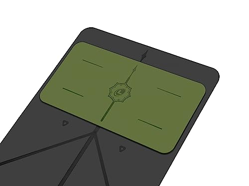 LIFORME Original Yoga Mat & Yoga Pad Bundle Pack – Patented Alignment System, Eco-Friendly, Non-Slip Warrior-Grip, Made with Natural Rubber, Thick, Sweat Resistant, Comfortable - Olive/Olive - Image 9