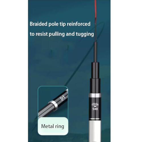 Fishing Rod Set Retractable and Reel Combo Carp Pole Carbon Table Hand Outdoor Gear (4.8m) () - Image 3