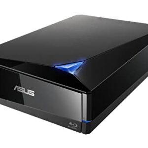 ASUS BW-16D1X-U 16x External Blu-ray BDXL Drive with BD Suite Disc USB 3.0 Cable Power Adapter and Cord