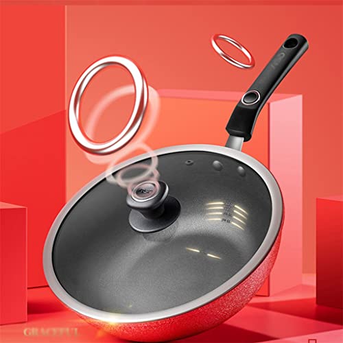 HSIJYGX 3 Piece Cookware Set Household Pot Wok Frying Soup Nonstick Kitchen Combination - Image 6
