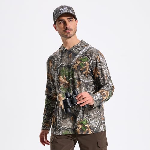 LOOGU Men’s Hunting Camo Shirt Lightweight, Camouflage Shirts for Men Long Sleeve Shirt for Fishing Hiking Camping - Image 3