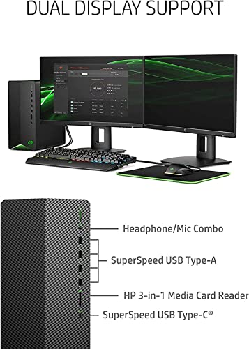 HP 2022 Pavilion Gaming Desktop TG01 Gaming Desktop, Intel Core i5-10400F Processor, NVIDIA GeForce RTX 3060, 9 Ports, HDMI, Wireless-AC, Bluetooth, Windows 11 Home (16GB RAM | 1TB SSD) - Image 2