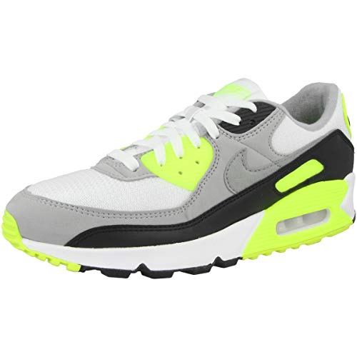 Nike Mens Air Max 90 Running Shoe, Adult, White Particle Grey Volt Black Lt Smoke Grey, 9 M US - Image 6