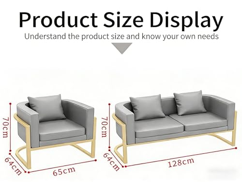 JOSOGO Nordic Style Commercial Leather Sofa Booth Set with Coffee Table, 7 Combination Options, Gray/Black, Suitable for Tea House, Café, Lounge, Reception Area, Restaurant Furniture(Black Set 7) - Image 9