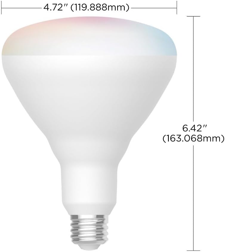 Satco S11284 Starfish WiFi-Control BR40 LED Color-Changing and Tunable White Smart Light Bulb, 12 Watts, 2700K-5000K - Image 3