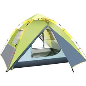SMSOM Camping Tent 3-4 People, Waterproof Family Tent with Removable Rainfly and Carry Bag, Lightweight Tent, Suitable for Camping, Traveling, Backpacking, Hiking, Outdoors