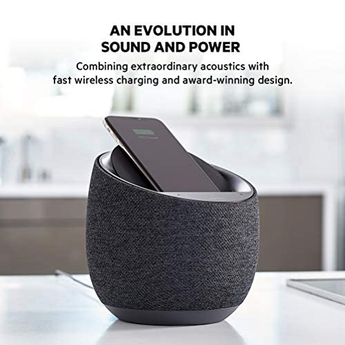 Belkin SOUNDFORM Elite Hi-Fi Smart Speaker + Wireless Charger (Alexa Voice-Controlled Bluetooth Speaker) Sound Technology By Devialet, Fast Wireless Charging for iPhone, Samsung Galaxy & More - White - Image 9