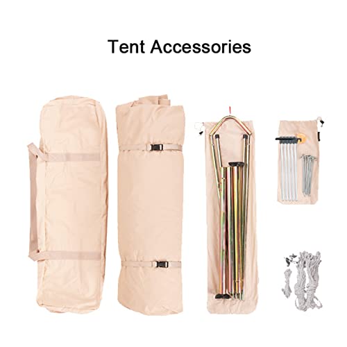 YXLUJYY 6/12 Person Camping Tent with Porch, Instant Tent, Large Family Cabin Tents with 2 Rooms, Double Layer Glamping Tent with Rainfly for Outdoor,Picnic,Camping - Image 4