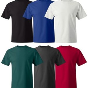 Multipack Men’s Short Sleeve Crewneck T-Shirt 518T Midweight Tees,XLT,6 PK Make Your Own Color Set! Multicolor