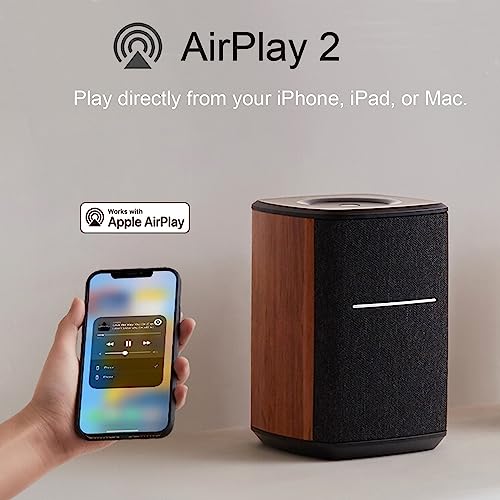 Edifier WiFi Smart Speaker Without Microphone, Works with Alexa, Supports AirPlay 2, Spotify,Tidal Connect, 40W RMS One-Piece Wi-Fi and Bluetooth Sound System, No Mic, MS50A - Image 5