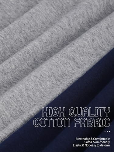 HoeVou 4 Pack Boys Long Sleeve Shirts Soft Cotton Basic Tees Youth Boys Long Sleeve T-Shirts Layering Shirts Tagless 5-6Y - Image 2