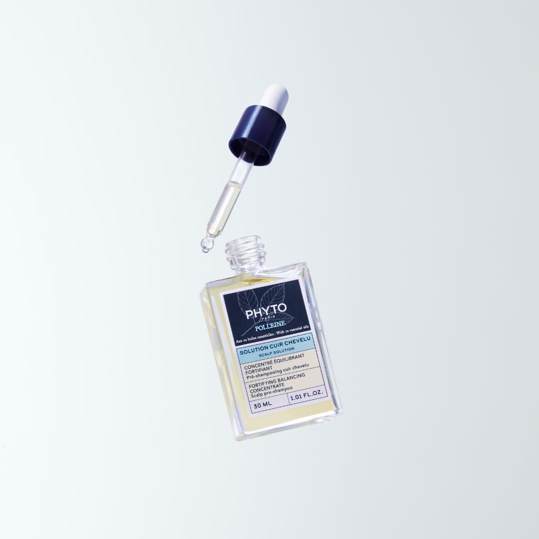 PHYTO POLLEINE Fortifying Balancing Concentrate – 100% Plant-Based Pre-Shampoo Scalp Treatment with 10 Essential Oils – Cleanses, Soothes & Revitalizes All Scalp Types – 1.01 fl oz - Image 4