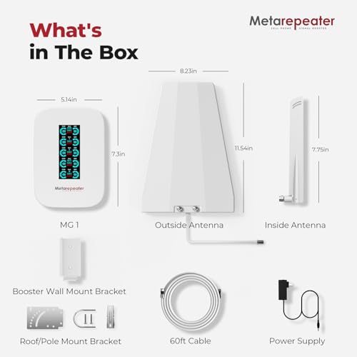 Cell Phone Booster for Home, Smart LCD Display, Cell Phone Signal Booster Up to 5,000 Sq.Ft, Boost 5G & 4G LTE for All U.S. Carriers -Verizon, AT&T, T-Mobile & More,FCC Approved - Image 8