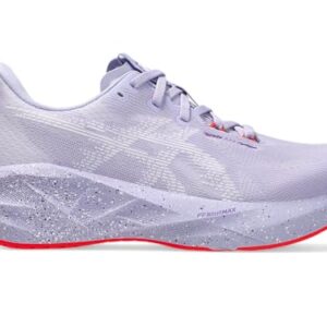 ASICS Womens Novablast 5 Tokyo Running Shoes, VAPOR/EDO PURPLE, 10