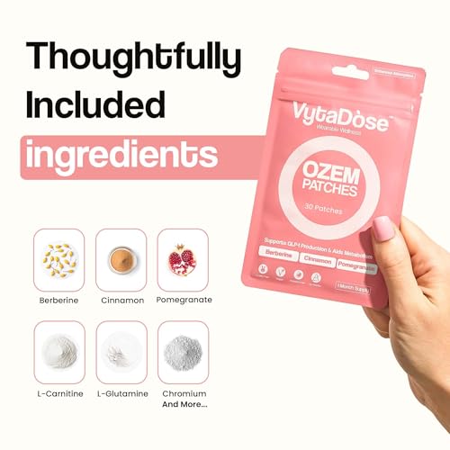 Vytadose Extra Strength Ozem Patches – 10x Stronger Formula with Berberine, Green Tea & Pomegranate – New & Improved Kind of Patch - Hunger Support - Image 3