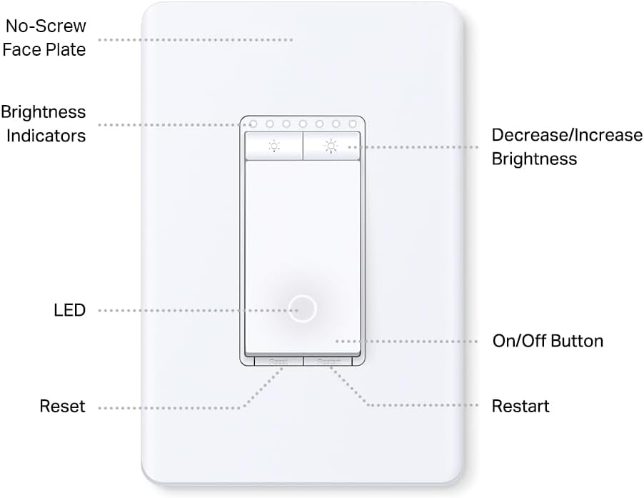 TP-Link Tapo Smart 3 Way Dimmer Switch KIT, Matter Compatible, Energy Monitoring, Neutral Wire Required, Works with Alexa, Siri, Google Home, SmartThings, UL Certified, 2.4GHZ Wi-Fi, Tapo S515D KIT - Image 11