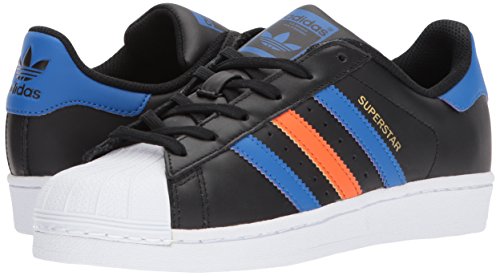 adidas Originals Kids' Superstar Sneaker, Core Black/Blue/White, 7 - Image 7