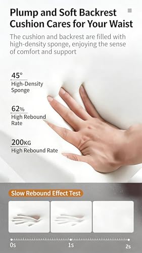 JOSOGO Nordic Style Reception Seating Set - 2-6 Person Upholstered Sofa/Chair for Hotel Lobbies, Beauty Salons, Restaurants - Modern Leisure Waiting Area Furniture(Orange Set 4) - Image 5