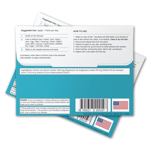 PatchAid D3/Calcium Plus Topical Patch 30-Day Supply - Image 3