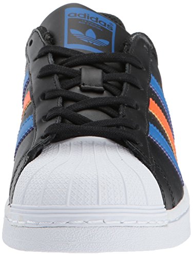 adidas Originals Kids' Superstar Sneaker, Core Black/Blue/White, 7 - Image 2