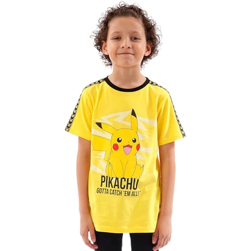 Pokemon T Shirt | Boys Pikachu Shirt | Short Sleeve Boys’ Pikachu T-Shirt | Yellow | 6 - Image 2