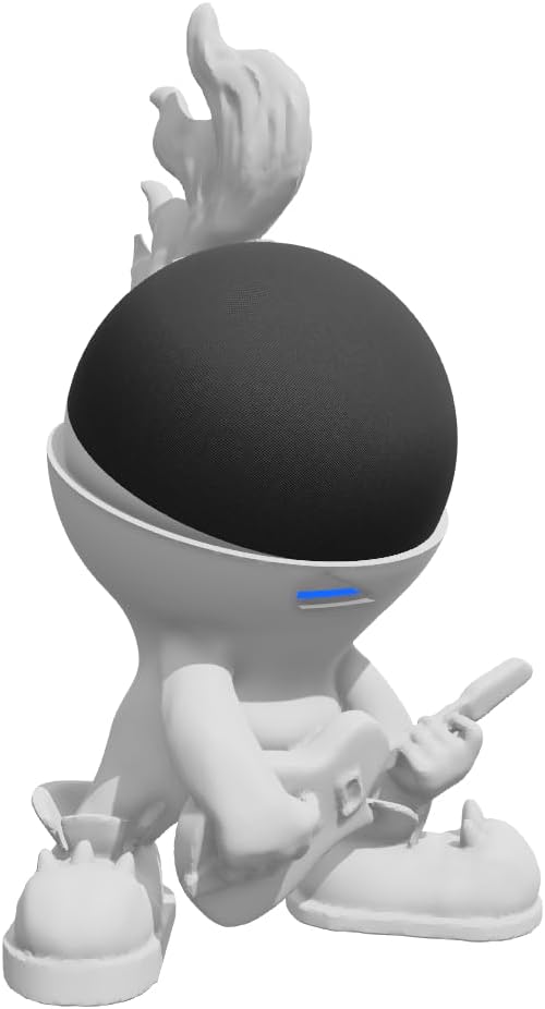 Splin Table Stand Holder Compatible with Amazon Alexa Smart Speaker Echo Dot (4th and 5th gen.) and Apple HomePod Mini, Star Boy White - Image 6