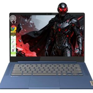 Lenovo IdeaPad Slim 3 Chromebook 14″ FHD Touchscreen Laptop, MediaTek Kompanio 520, 4GB RAM, 64GB eMMC + 64GB USB Flash Drive, Budget-Friendly for Students, Everyday & Simple Users,Chrome OS,LE Bundle