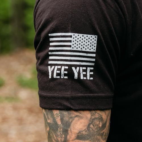 Yee Yee Apparel Essential T-Shirts for Men 3pk – Men’s T-Shirt Bundle with Crew Neck Plain Tees in Black, Grey, and Green (X-Large) - Image 3