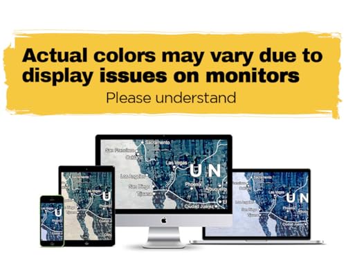 Wall Art Living Room Office Pictures Large World Map Wall Decor Oversized Decor for Women Framed Blue Artwork Rustic Framhouse House Decorations - Image 5