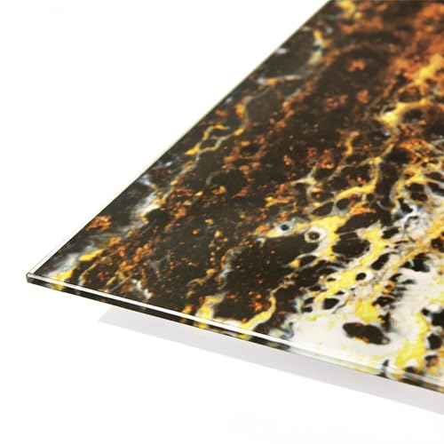 Empire Art Direct "Granite I A Frameless Free Floating Reverse Printed Tempered Art Glass Wall Art, Ready to Hang, Living Room, Bedroom & Office, 72" x 36" x 0.2" - Image 5