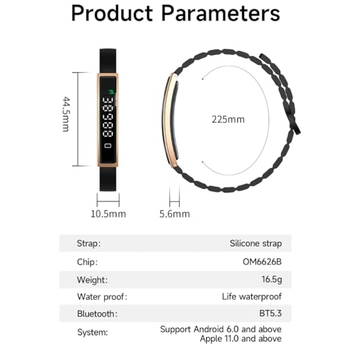 Velytycheon Smart Bracelet for Men Women,Fitness Tracker with 24/7 Heart Rate Sleep Monitor,Step Counter,Activity Trackers with Stress Relief No Subscription (Black) - Image 8