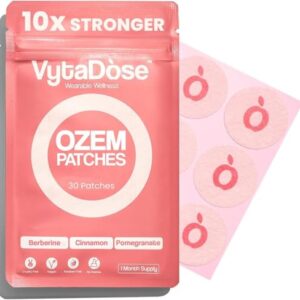Vytadose Extra Strength Ozem Patches – 10x Stronger Formula with Berberine, Green Tea & Pomegranate – New & Improved Kind of Patch – Hunger Support