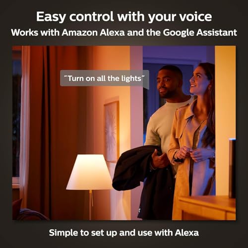Philips Hue Smart 75W A19 LED Bulb - White and Color Ambiance Color - Changing Light - 6 Pack - 1100LM - E26 - Indoor - Control with Hue App - Works with Alexa, Google Assistant and Apple Homekit - Image 3