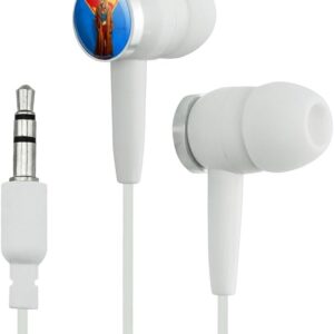 GRAPHICS & MORE Supergirl 2026 and Logo Blue Novelty in-Ear Earbud Headphones – White