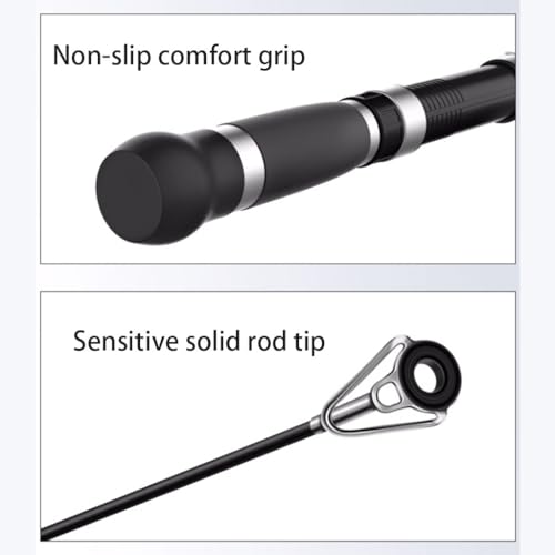 Portable Pocket Fishing Rod Set Telescopic and Reel Combo sea Pole Throwing Travel Gear () - Image 4