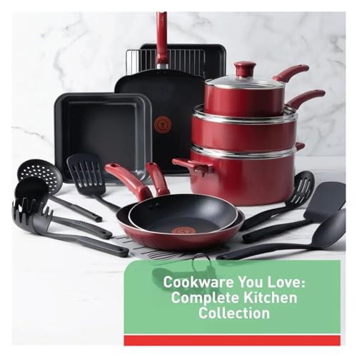 THJKUPO 21-Piece Nonstick Cookware Set, Black kitchen cookware set pots and pans - Image 3