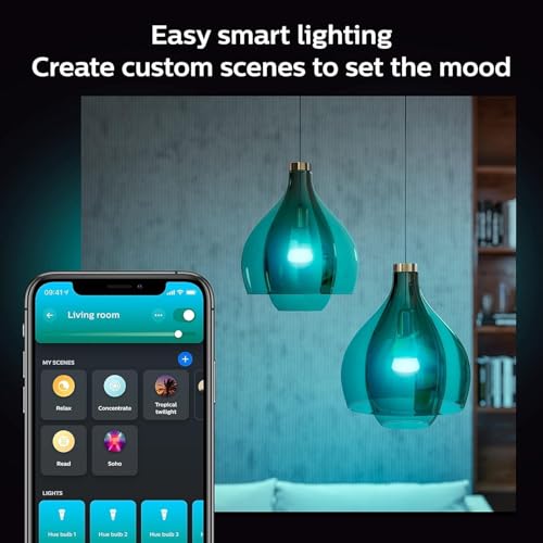 Philips Hue Smart 75W A19 LED Bulb - White and Color Ambiance Color - Changing Light - 6 Pack - 1100LM - E26 - Indoor - Control with Hue App - Works with Alexa, Google Assistant and Apple Homekit - Image 5