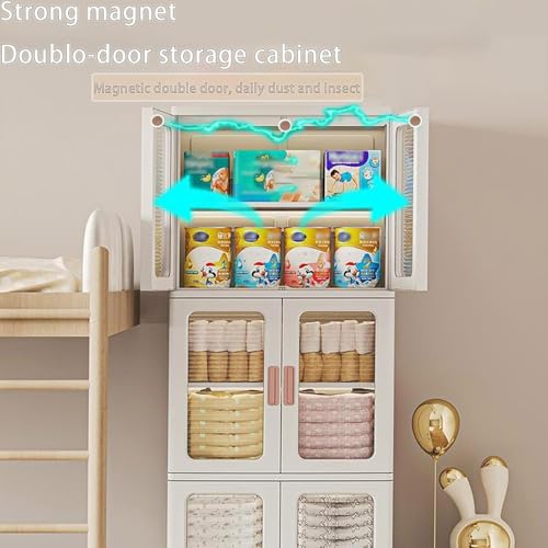 TAOTAOOPK 3 Tier Stackable Storage Bins With Lids Multipurpose Folding Box Wheels Plastic Organizers Organizer For Closet Bedroom(53) - Image 5