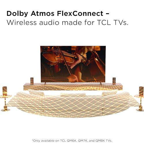 TCL Z100 Wireless Home Theater Speaker | Only Compatible QM6K, QM7K, QM8K, and QM9K | Dolby Atmos Smart Calibration Surround Sound System | Bluetooth Music Streaming | Latest Model - Image 3