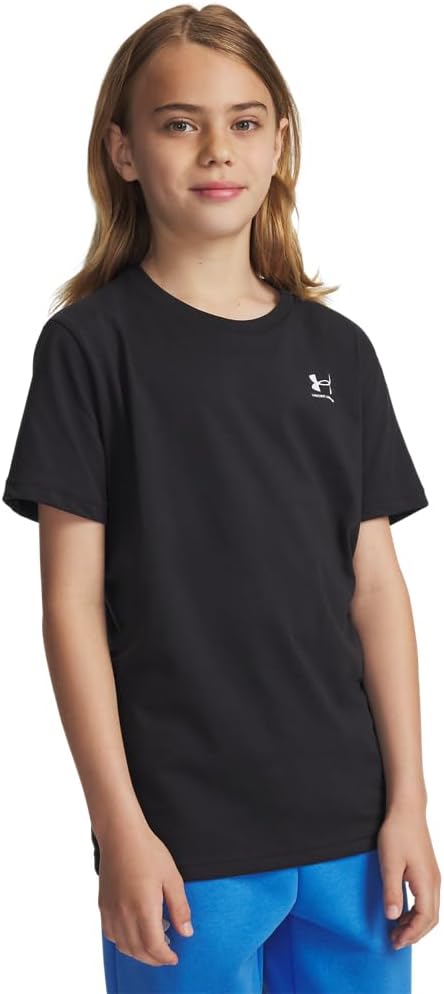 Under Armour Boys Sportstyle Left Chest Short Sleeve T Shirt - Image 3