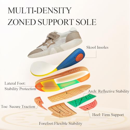 TARANIS ONE ONE Shoes Spring Series Boys Girls Sneakers Kids Apricot32 - Image 3