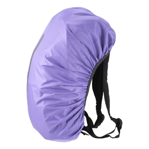 M METERXITY Backpack Rain Cover - Waterproof Lightweight Cover with Vertical Reflective Strap, Apply to Cycling/Hiking/Mountain Climbing (15-25L, XS, Purple) - Image 4